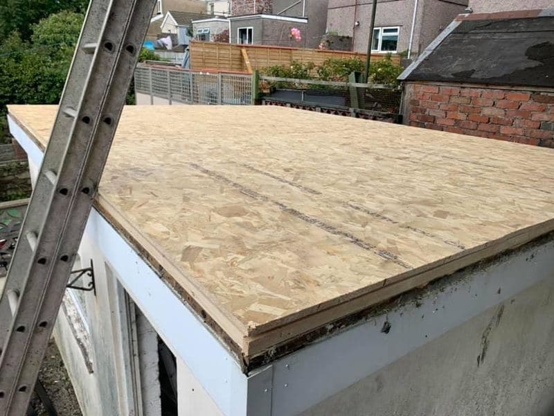 New deck boards fitted over the joists